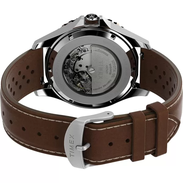 Timex Mens Navi XL 41mm WatchBrownTanStainless Steel