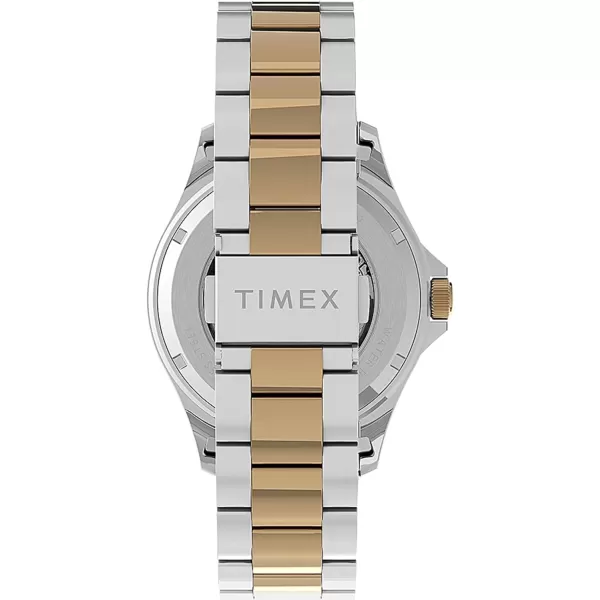 Timex Mens Navi XL 41mm WatchTwoToneBlueStainless Steel