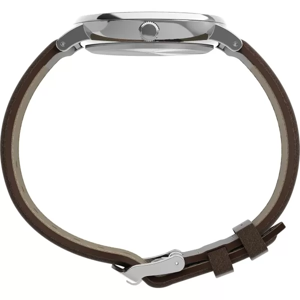 Timex Mens Southview 41mm WatchBrownGreenSilverTone