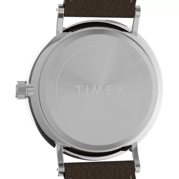 Timex Mens Southview 41mm WatchBrownGreenSilverTone