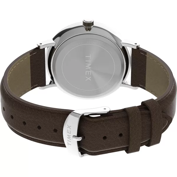 Timex Mens Southview 41mm WatchBrownGreenSilverTone