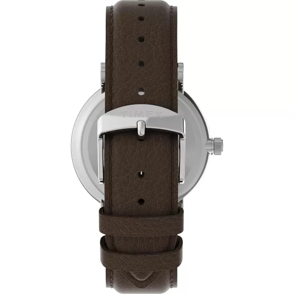Timex Mens Southview 41mm WatchBrownGreenSilverTone