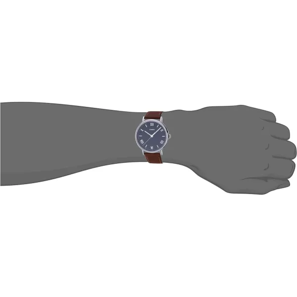 Timex Mens Southview 41mm WatchTanBlueSilverTone