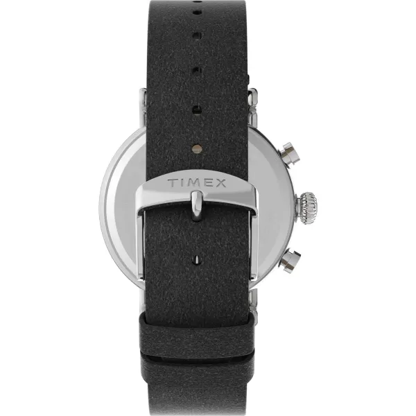Timex Mens Standard Chronograph 41mm WatchBlackBlue