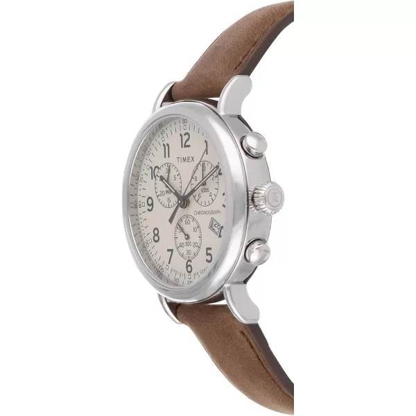 Timex Mens Standard Chronograph 41mm WatchBrown