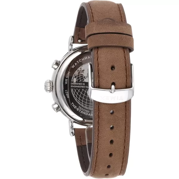 Timex Mens Standard Chronograph 41mm WatchBrown