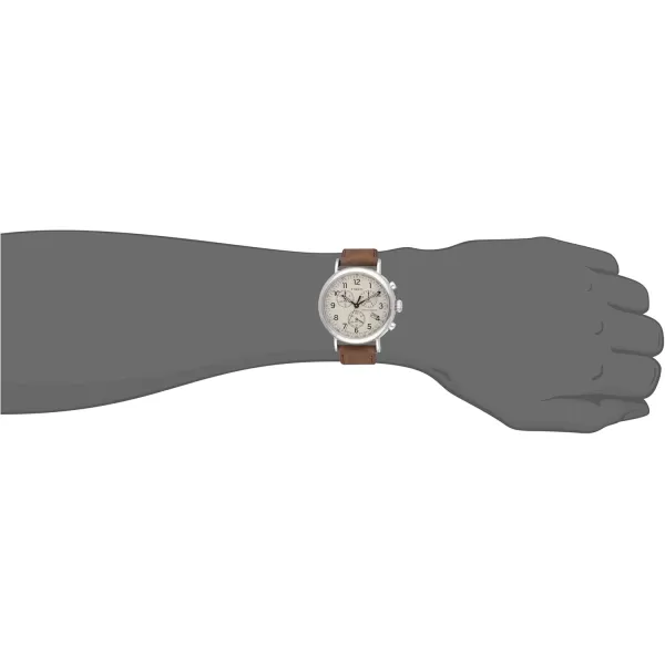 Timex Mens Standard Chronograph 41mm WatchBrown