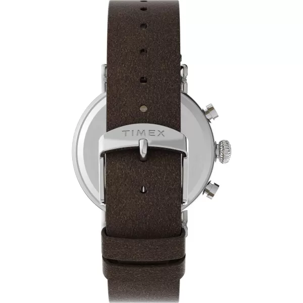 Timex Mens Standard Chronograph 41mm WatchBrownGreen