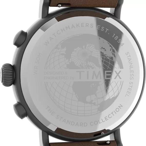 Timex Mens Standard Chronograph 41mm WatchOliveGray
