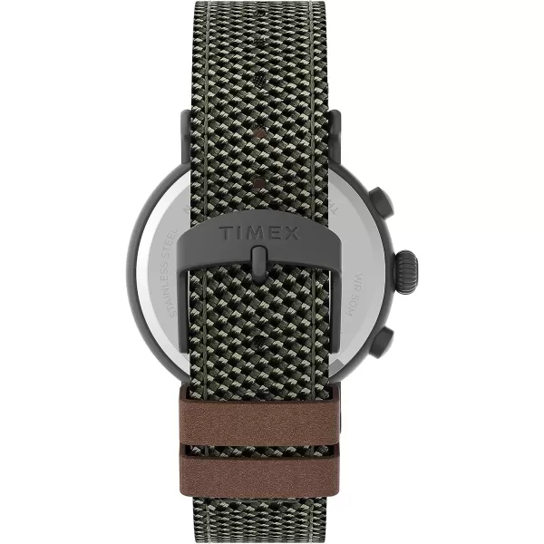 Timex Mens Standard Chronograph 41mm WatchOliveGray