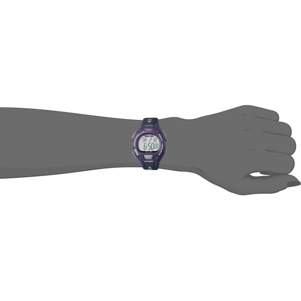 Timex Unisex Ironman Classic 30 34mm Resin Strap WatchGrayPurple
