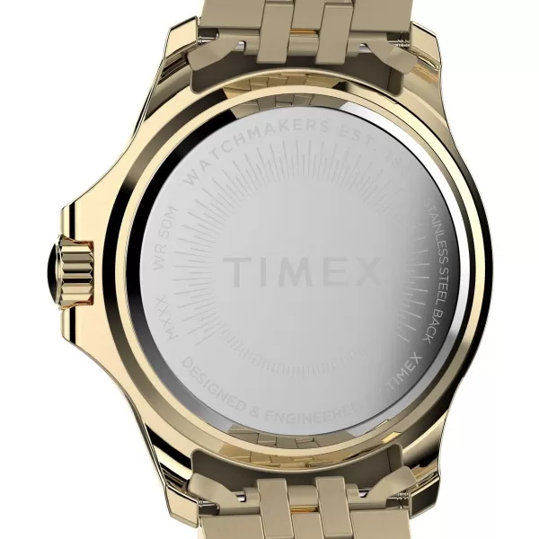 Timex Womens Kaia 38mm WatchGoldToneGem Stones