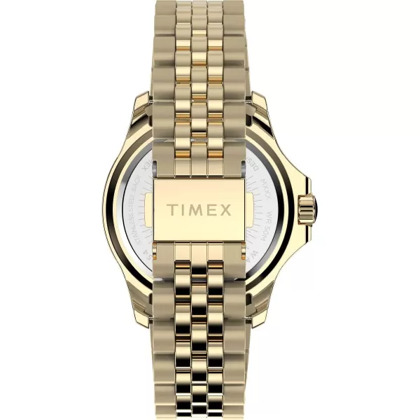 Timex Womens Kaia 38mm WatchGoldToneGem Stones