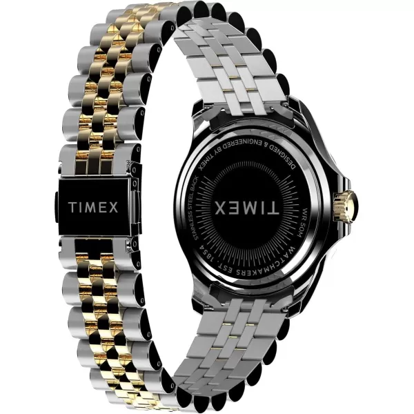 Timex Womens Kaia 38mm WatchTwoToneSilverTone