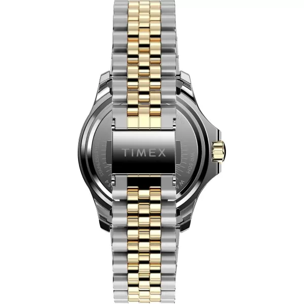 Timex Womens Kaia 38mm WatchTwoToneSilverTone