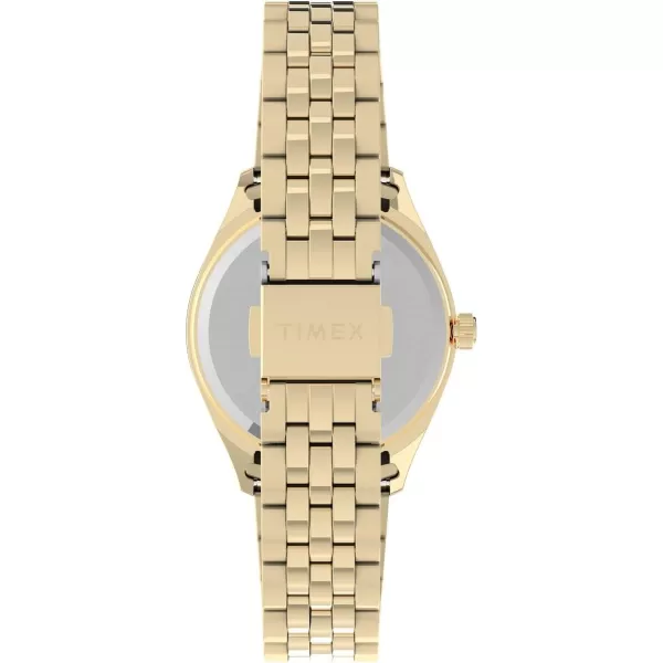 Timex Womens Legacy 36mm WatchGoldToneBlack