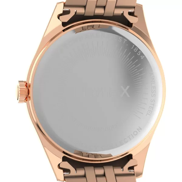 Timex Womens Legacy 36mm WatchRose GoldToneWhiteRose GoldTone
