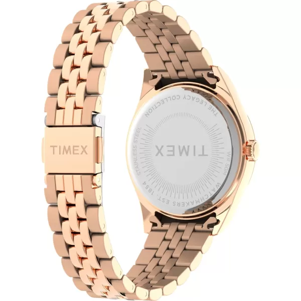 Timex Womens Legacy 36mm WatchRose GoldToneWhiteRose GoldTone