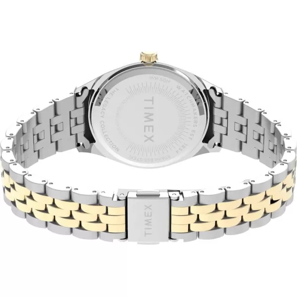 Timex Womens Legacy 36mm WatchTwoToneWhiteRainbow