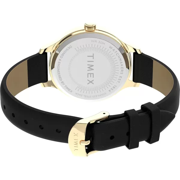 Timex Womens Peyton 36mm WatchBlackGold