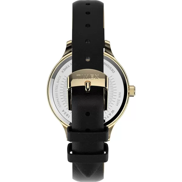 Timex Womens Peyton 36mm WatchBlackGold