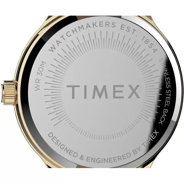 Timex Womens Peyton 36mm WatchBlackGold