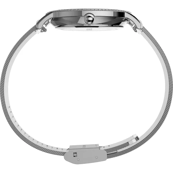 Timex Womens Transcend Celestial 34mm WatchSilverToneSilver