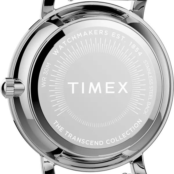 Timex Womens Transcend Celestial 34mm WatchSilverToneSilver