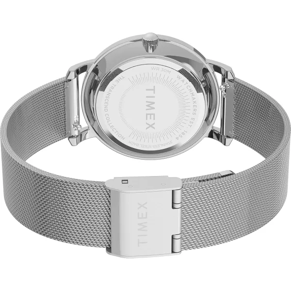 Timex Womens Transcend Celestial 34mm WatchSilverToneSilver