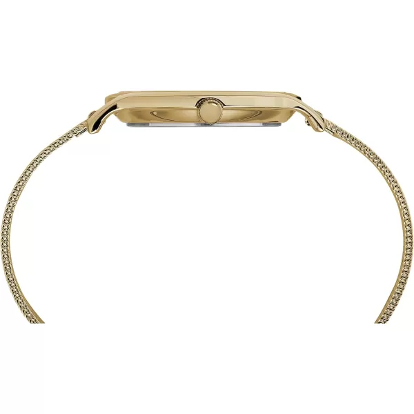Timex Womens Waterbury Traditional 34mm Watch  GoldTone ampamp Black with GoldTone Stainless Steel Mesh Bracelet