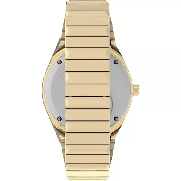 Timex Womens Womens Celestial Q 36mm Watch  GoldTone Bracelet Blue Dial GoldTone CaseBlueGold