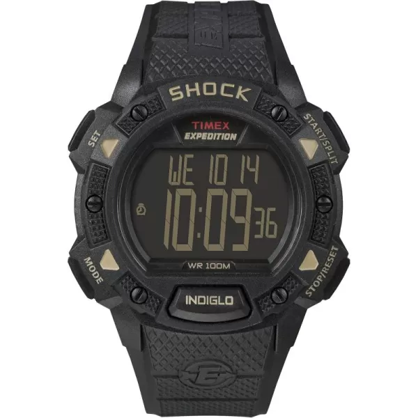 Timex Mens Expedition Base Shock 45mm WatchBlackout