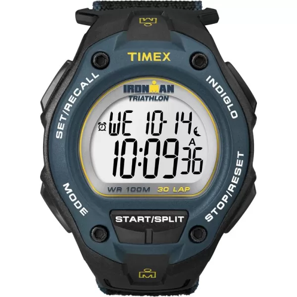 Timex Mens Ironman Classic 30 Oversized 43mm WatchBlackBlue