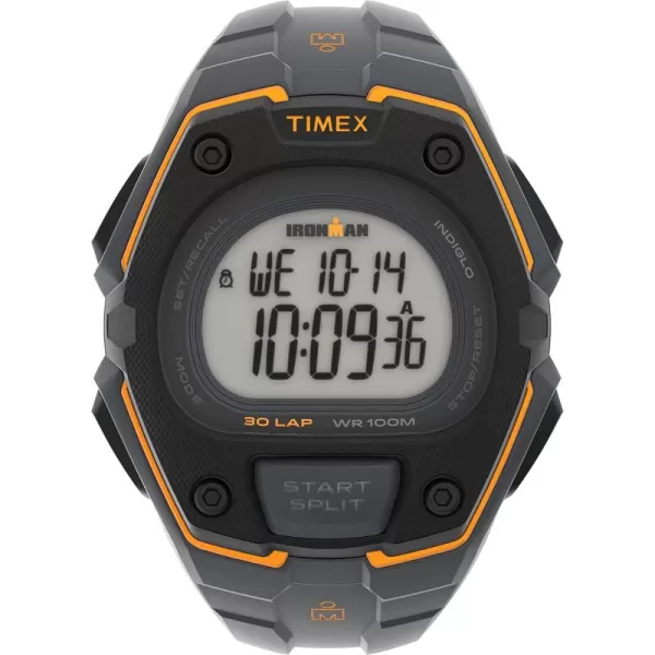 Timex Mens Ironman Classic 30 Oversized 45mm WatchGrayOrange