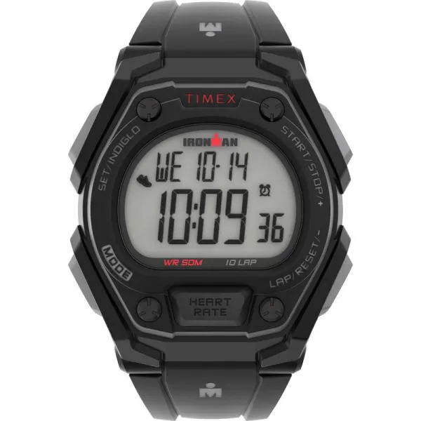 Timex Mens Ironman Classic 43mm WatchBlackRed