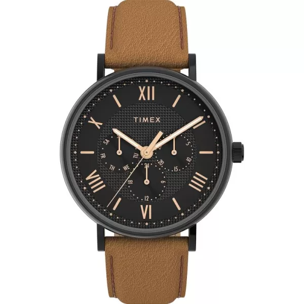 Timex Mens Southview 41mm WatchTanBlackBlack