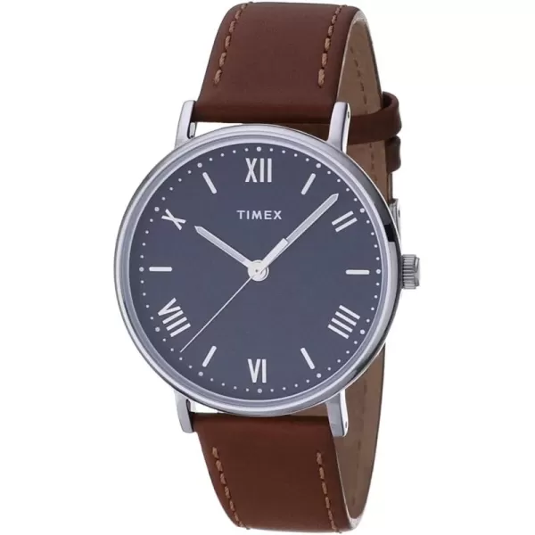 Timex Mens Southview 41mm WatchTanBlueSilverTone