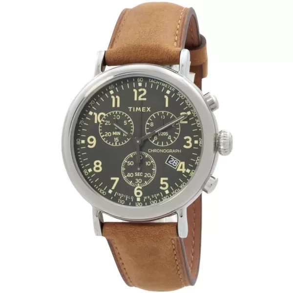Timex Mens Standard Chronograph 41mm WatchTan