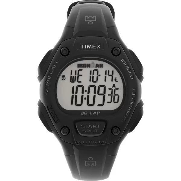 Timex Unisex Ironman Classic 30 34mm Resin Strap WatchBlack