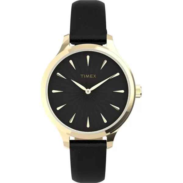 Timex Womens Peyton 36mm WatchBlackGold
