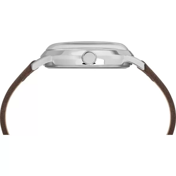 Timex Dress Watch Model TW2R94900 BrownSilver Snoopy