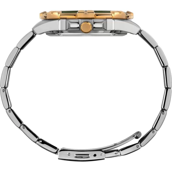 Timex Mens Dress 44mm WatchTwoTone
