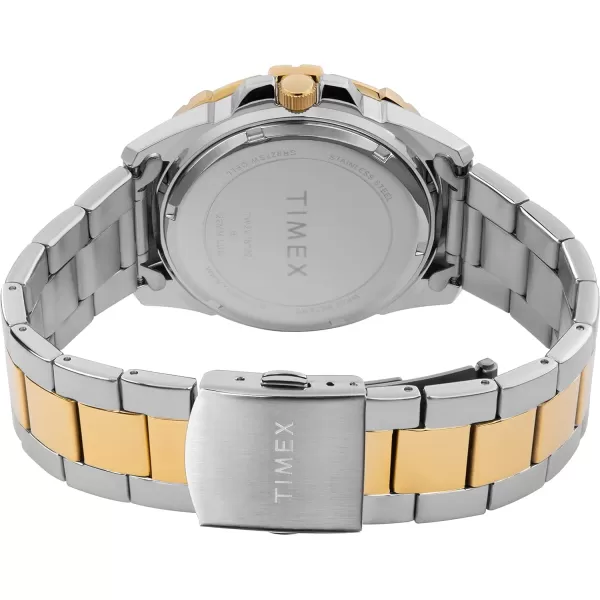 Timex Mens Dress 44mm WatchTwoTone