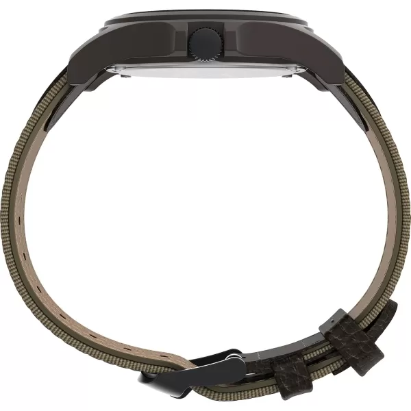 Timex Mens Expedition Acadia 40mm WatchBrownNaturalBrown