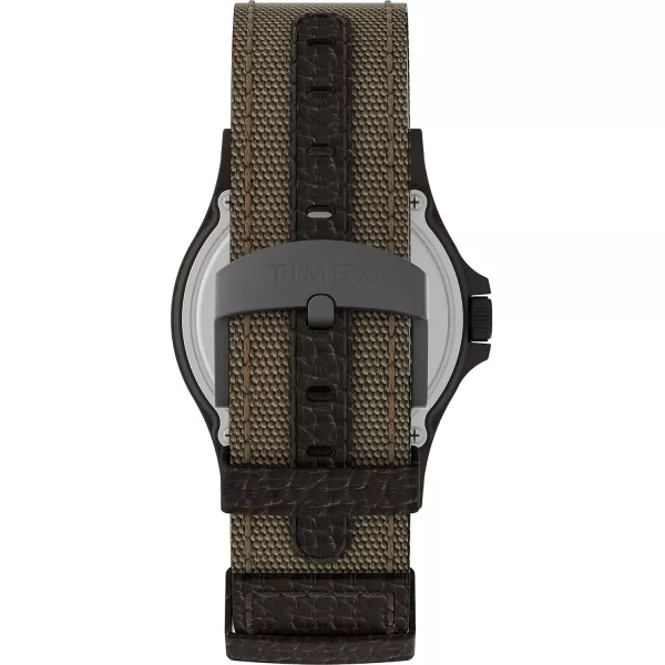 Timex Mens Expedition Acadia 40mm WatchBrownNaturalBrownFabric