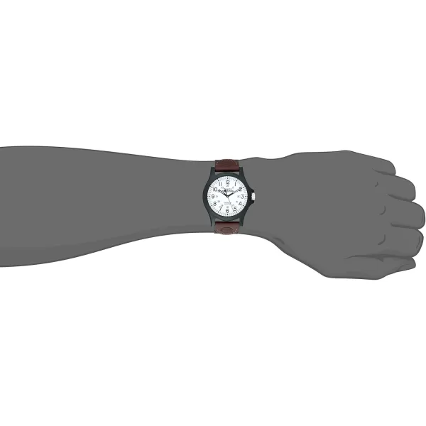 Timex Mens Expedition Acadia 40mm WatchBrownWhiteBlack
