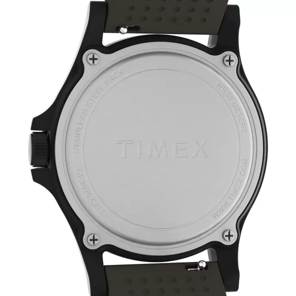 Timex Mens Expedition Acadia 40mm WatchGunmetalGreenBlack