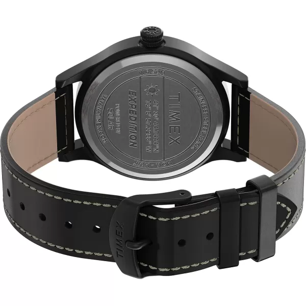 Timex Mens Expedition Scout SolarPowered 40mm WatchBlack