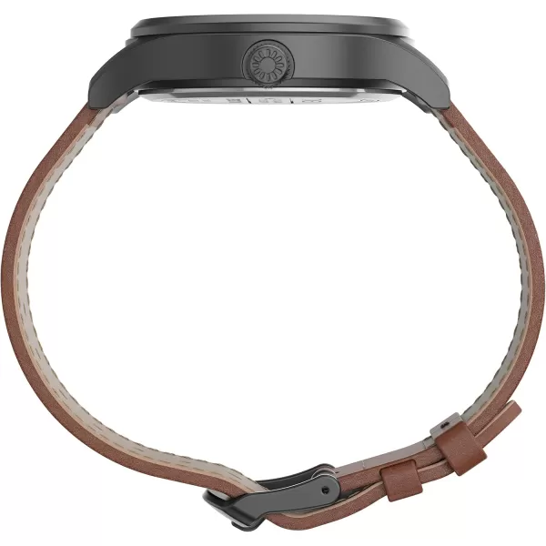 Timex Mens Expedition Scout SolarPowered 40mm WatchBrownGunmetal