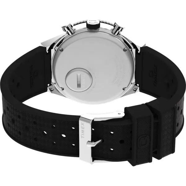 Timex Mens Q Chronograph 40mm WatchBlackBlack